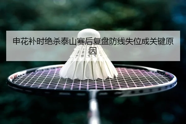 申花补时绝杀泰山赛后复盘防线失位成关键原因